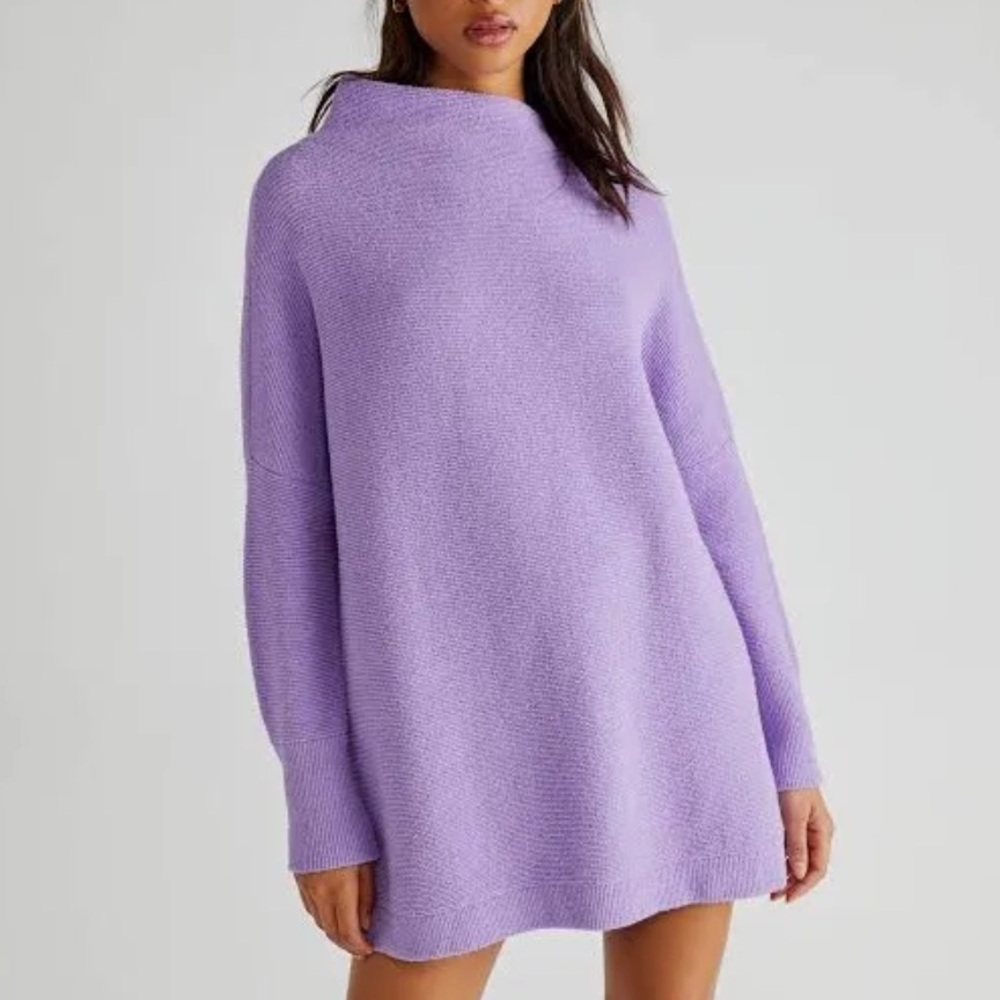 NWOT Free People Lilac Ottoman Slouchy Tunic